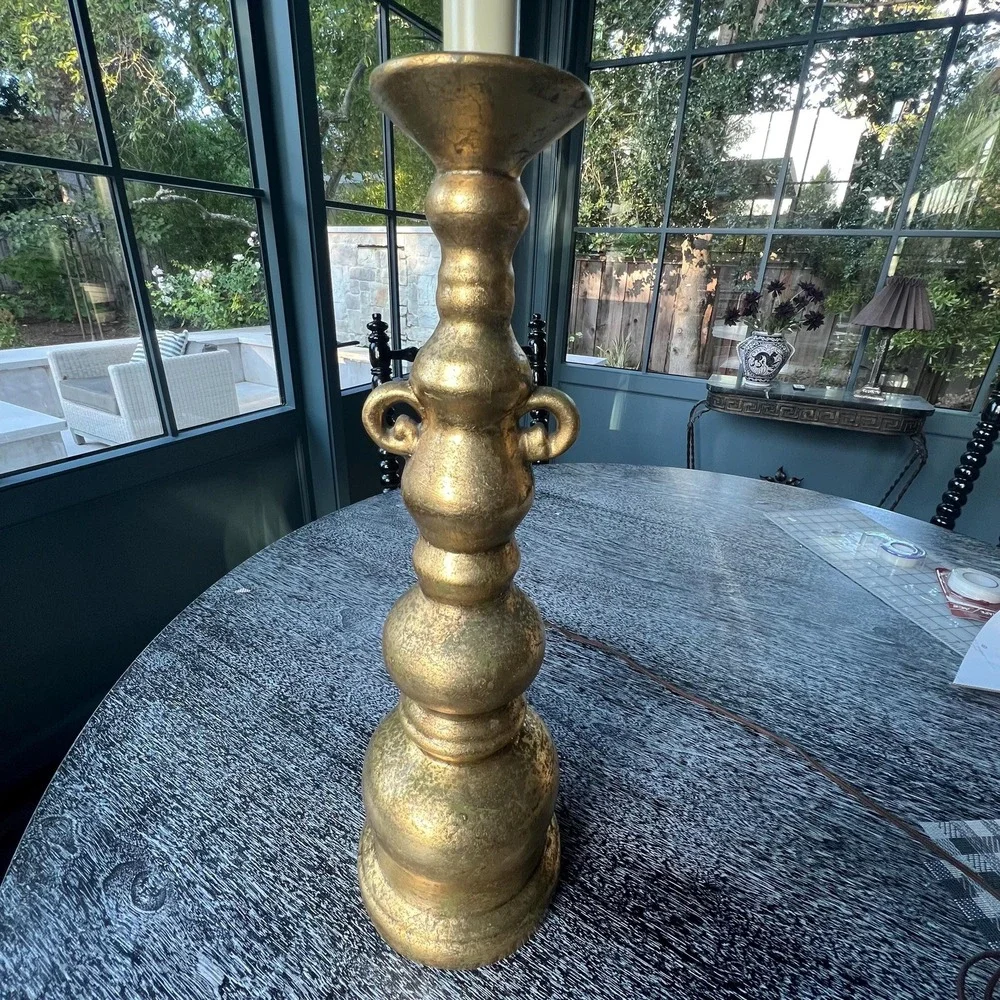 Gilded vintage table lamp